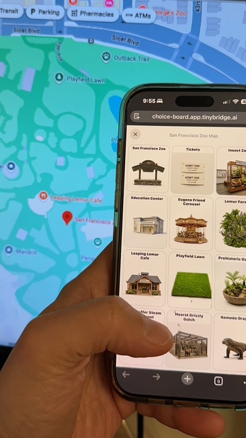 Map turned into a choice board